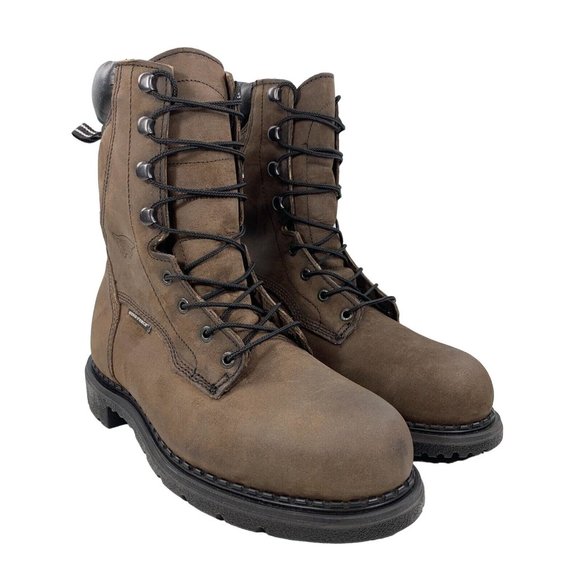 ?Mens Red Wing 2211 Brown Leather Safety 8\